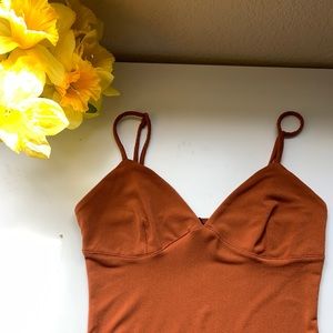 Orange forever 21 bodysuit